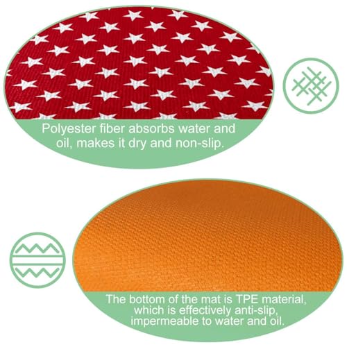 Tapete de cocina absorbente de 2 piezas para zonas de paso y lavandería 6