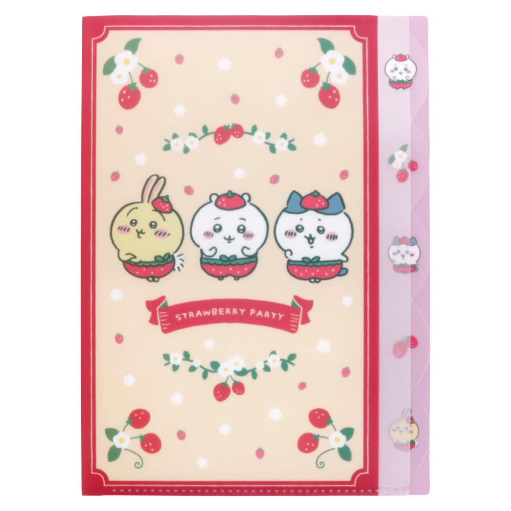 Amazon.co.jp: Sunstar Stationery Chiikawa Clear File A4 Strawberry