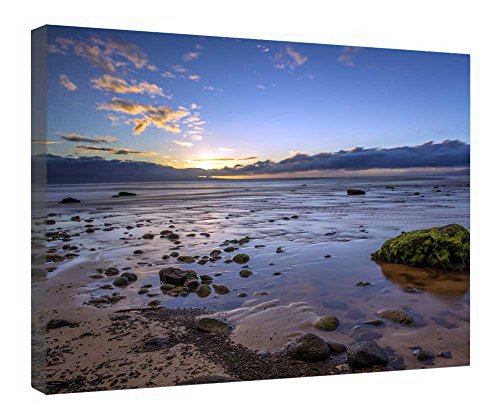 Cadre bois Kaanapali Shores en toile tendue pour déco zen