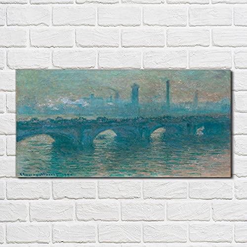 Tableau en verre 100x50cm Pont de Waterloo impression décoration murale