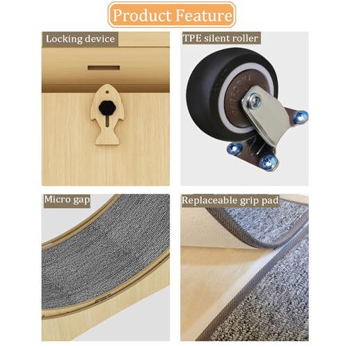 Rueda de ejercicio para gatos – Cinta de correr interior para animales pequeños, dispositivo de fitness y pérdida de peso, juguete para mascotas