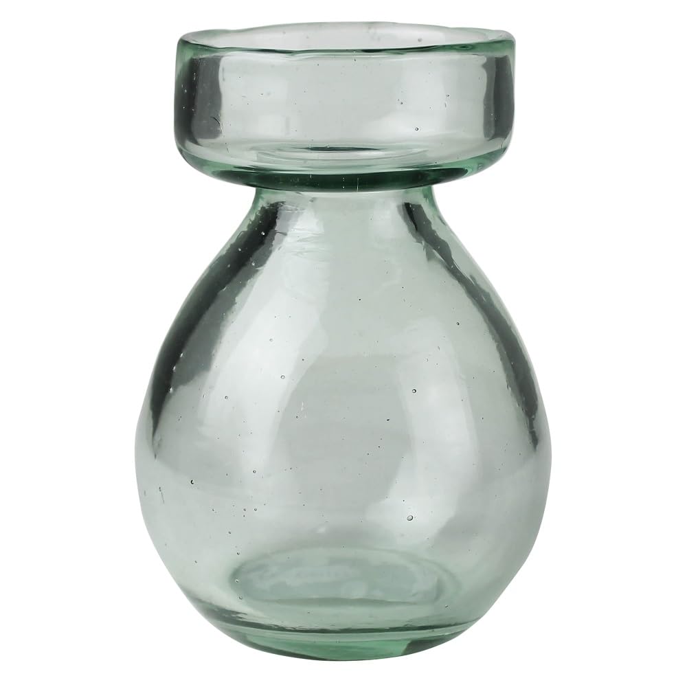 HomArt Recycled Glass Bulb Vase, Clear, 1-Count