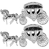 Zerodeko 2pcs Creative Cart Shape Candy Boxes Elegant Wedding Party Favor Holders for Birthdays Showers Celebrations for Candy Jewelry Decor