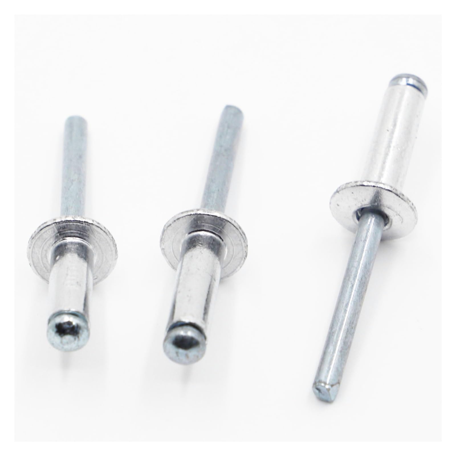 Rivetti ciechi in Alluminio, Mandrino di Rottura a Testa di Fungo in Alluminio GB12618 da 100 Pezzi M2.4 M3.2 M4 M5 M6(9mm)