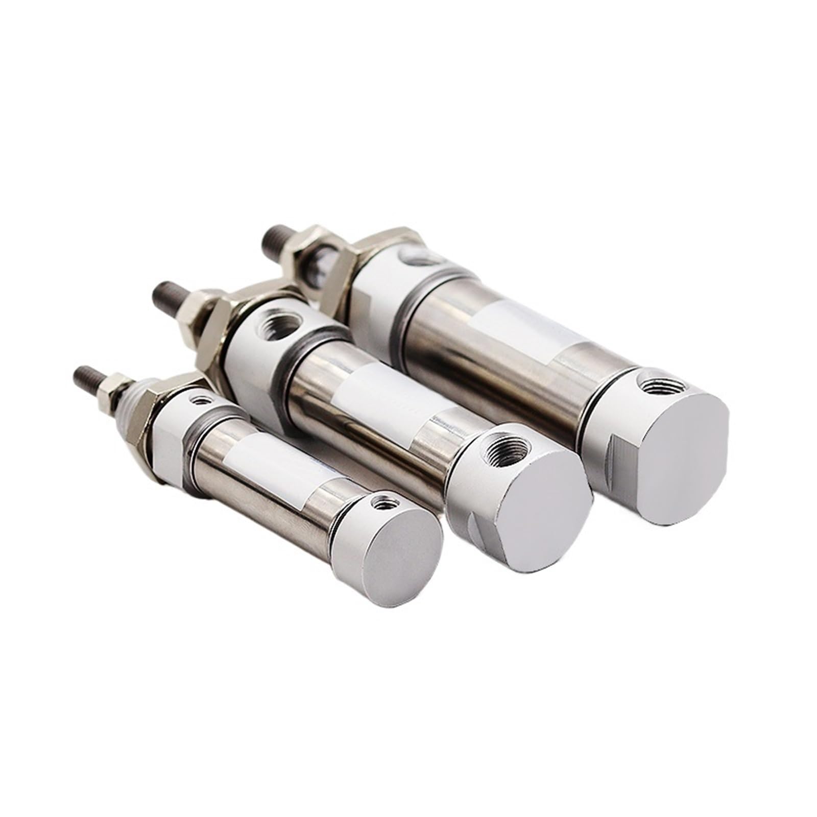 RCGKNNMUZ 1pcs Pneumatic Cylinder Stainless Steel Mini MA16/20/25-25X50X75X100X125X150S-U Flat Tail(Stroke 150mm 200mm,Bore 25mm)