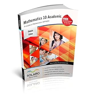Paperback Mathematics 10 Academic/Principle of Mathematics 10 (MPM2D) Book