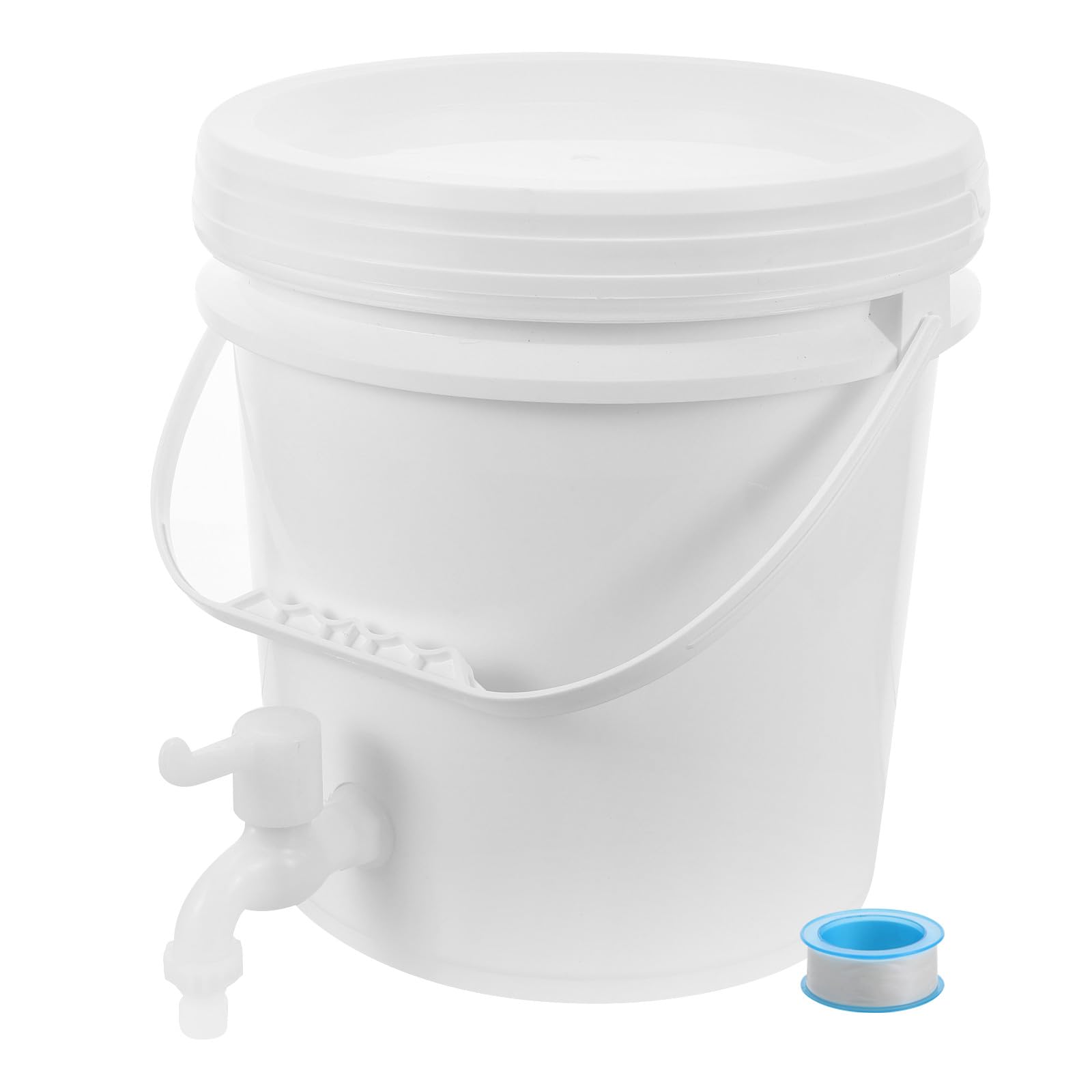 Veemoon Bidon de Stockage d'eau en Plastique 10l avec Robinet, Seau d'eau Extérieur Robuste et Facile à Utiliser pour Camping et Activités en Plein Air