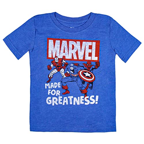 Marvel Toddler Boys' Made For Greatness Superhero Collectible T-Shirt
