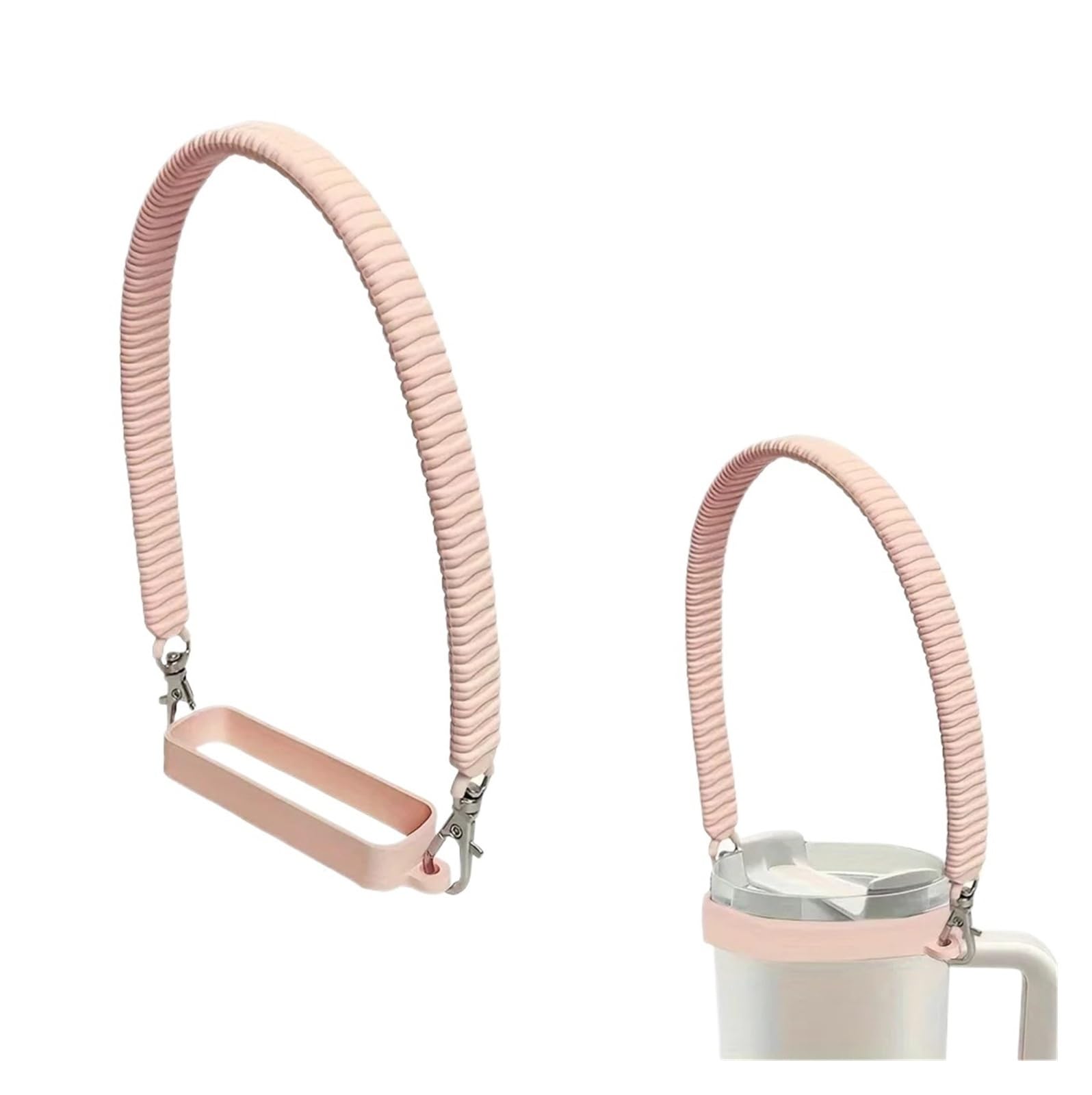 GHHZML Water Bottle Clip Water Bottle Handle Sling Carrier Holder Strap Soft Silicone For Most 8-40oz Bottles For Cup Accessories