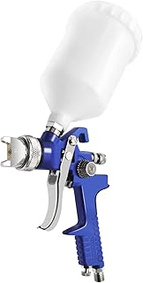 pntgreen hvlp spray gun gravity feed, 600cc capacity, with 1.4mm nozzle professional air paint