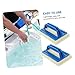 DECHOUS 2-Piece Set of Handle Sponge Brush Scrub Pad for Tile Tub and Shower Cleaning Bathroom Brush