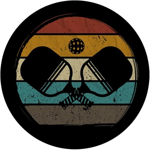 Miniatura 3 de Pickleball retro vintage Pickleball paddles Sunset gift PopSockets Standard PopGrip