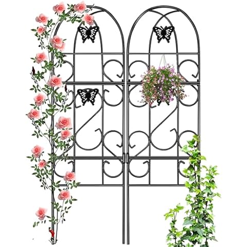Amagabeli Rustproof Iron Butterfly Trellis Cover