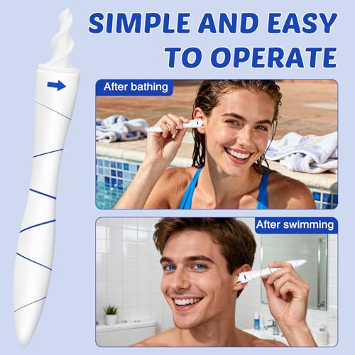 Ohrenschmalz Entferner - Ohrenreiniger, Ear cleaner, 360°Spirale Silikon Ohr Reinigung Kit Mit 16 Sicheres Ersatzköpfen, Sicheres und Weiches Ohren Reinigung für Kinder Erwachsene und Alle Familien