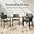 Aoxun 7-Piece Patio Table and Chairs Set for 6, All Weather Outdoor Dining Set with 6 Textilene Chairs and 1 Rectangular Metal Table, Patio Dining Sets for Backyard, Garden and Poolside, Brown