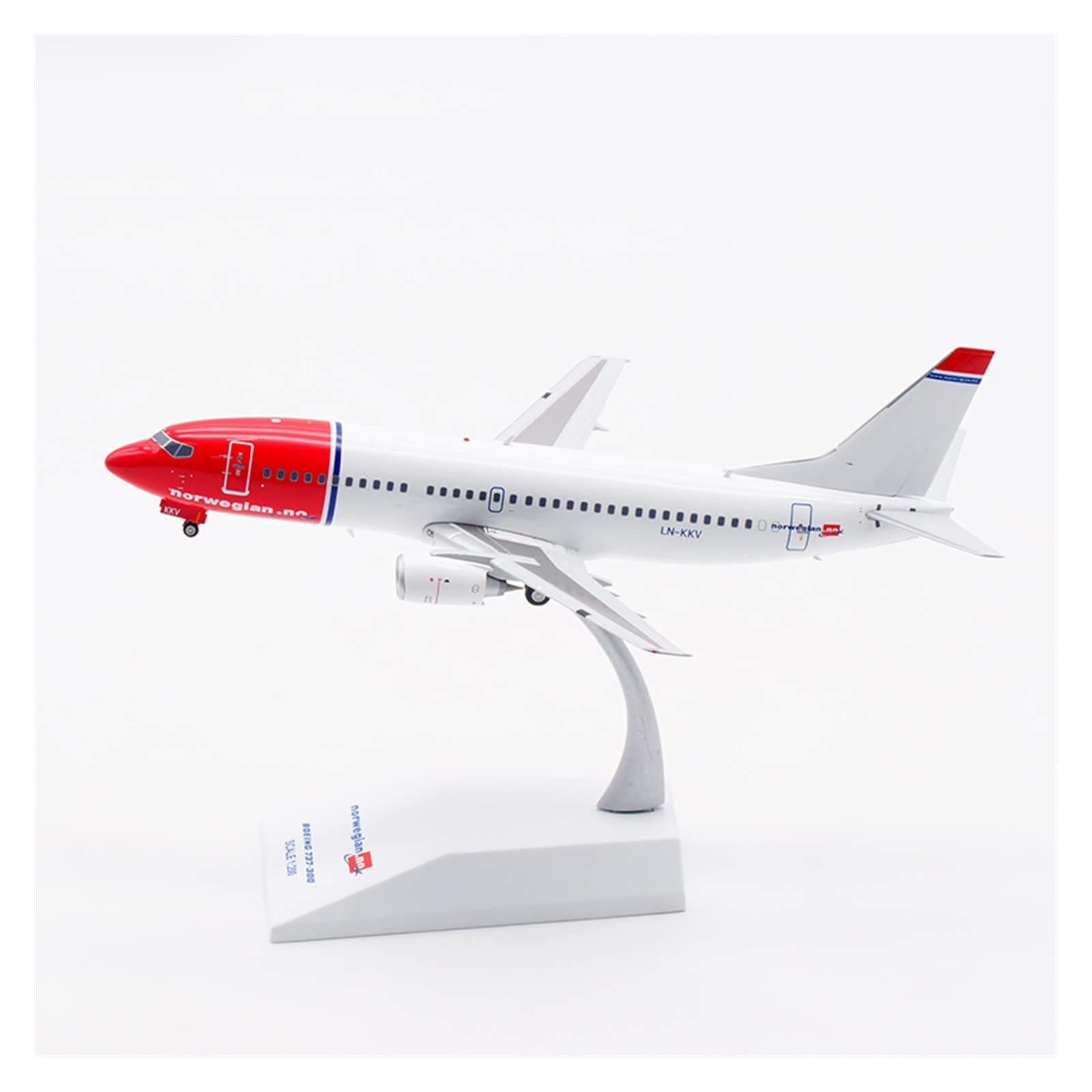 Amazon.co.jp: 1:200 スケール ノルウェー航空 B737-300 LN-KKV 合金航空機モデル : ホビー