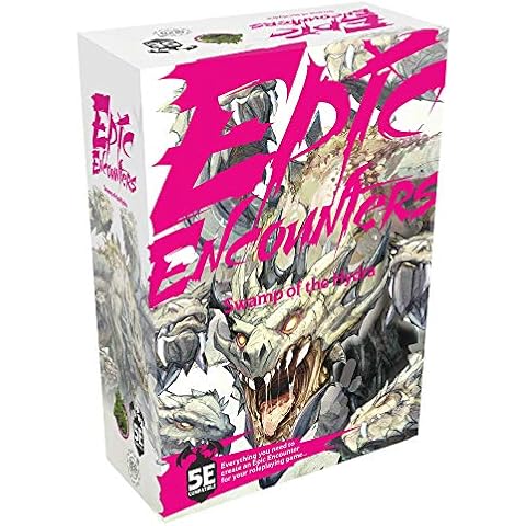 Epic Encounters: Swamp of the Hydra - RPG Fantasy Roleplaying Tabletop Game with Boss Miniature, Double-Sided Game Mat, & Game Master Adventure Book with Monster Stats, 5E Compatible Cover