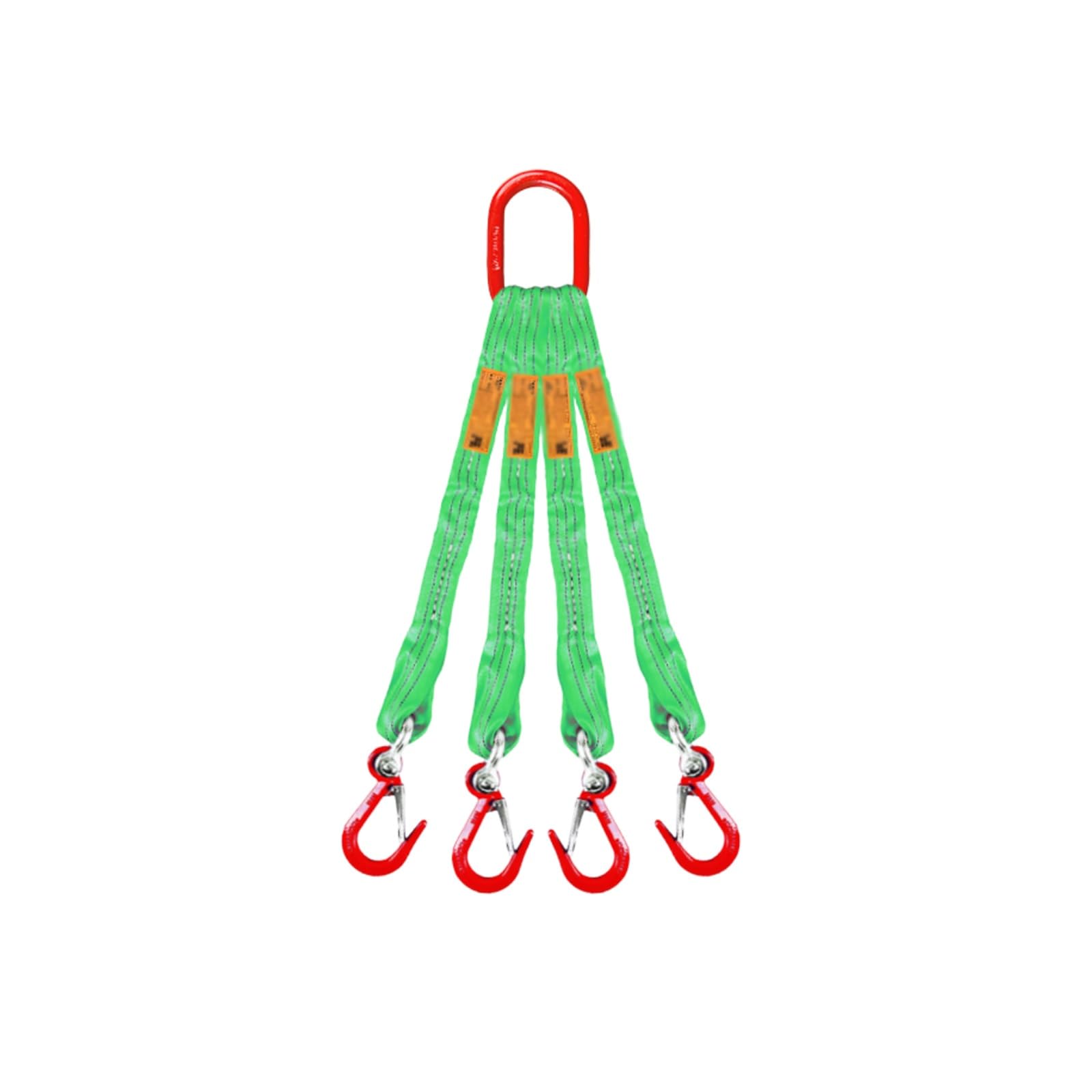 Heavy Du 5 Tonnen Polyester-Schlinge mit Schnellverschluss-Haken und G80-Stahlkette – ideal zum Heben, Heben und Takeln