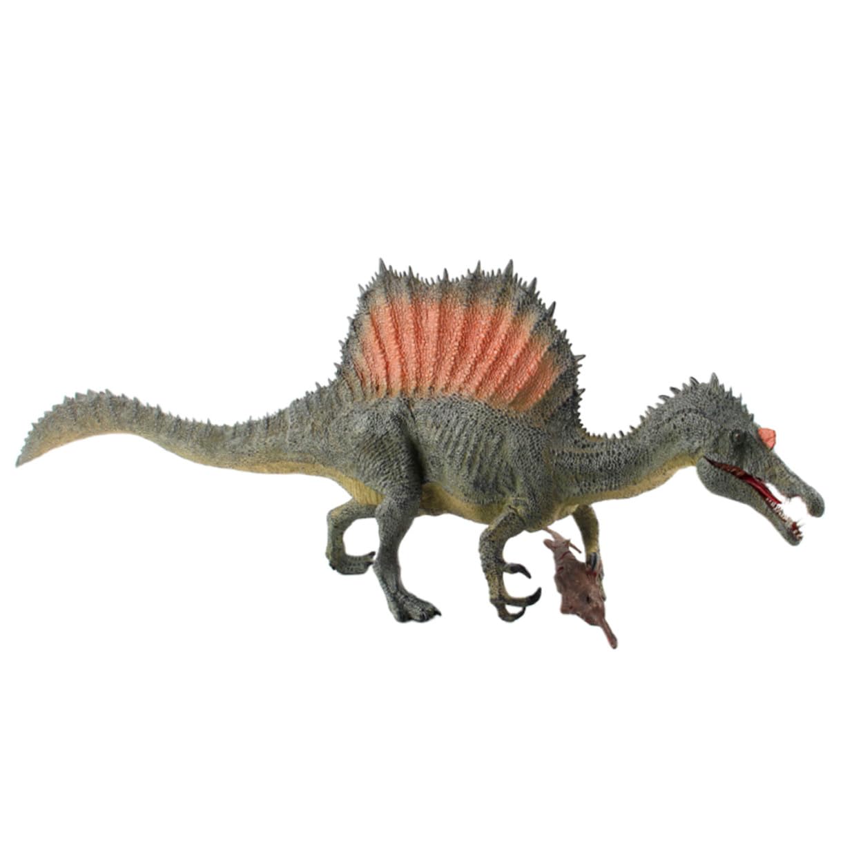 TOYANDONA Figura de Dinosaurio con mandíbula móvil de plástico Texturizado Claro, Escultura artística para Escritorio en casa, Juguete Realista de Dinosaurio para Regalo Infantil