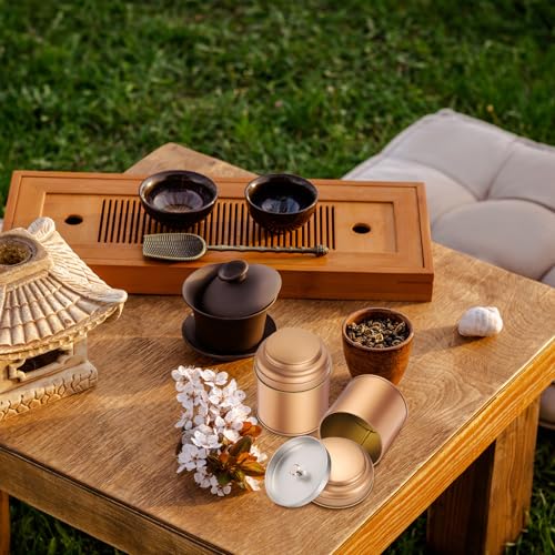 Boîtes de cuisine hermétiques pour protéger le thé de l'humidité, 9 grands bocaux rouges - 8