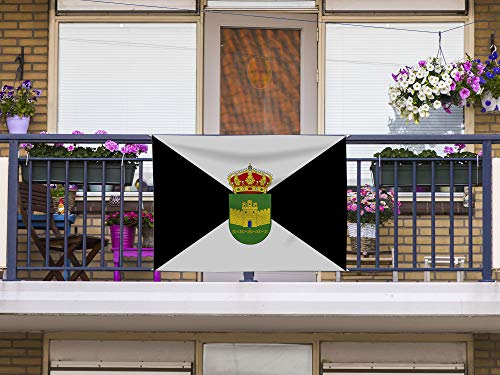 Oedim Bandera de Arjonilla Sin Palo | 150x85cm | Reforzada y con Pespuntes | Bandera con 4 Lazos y Resistente al Agua