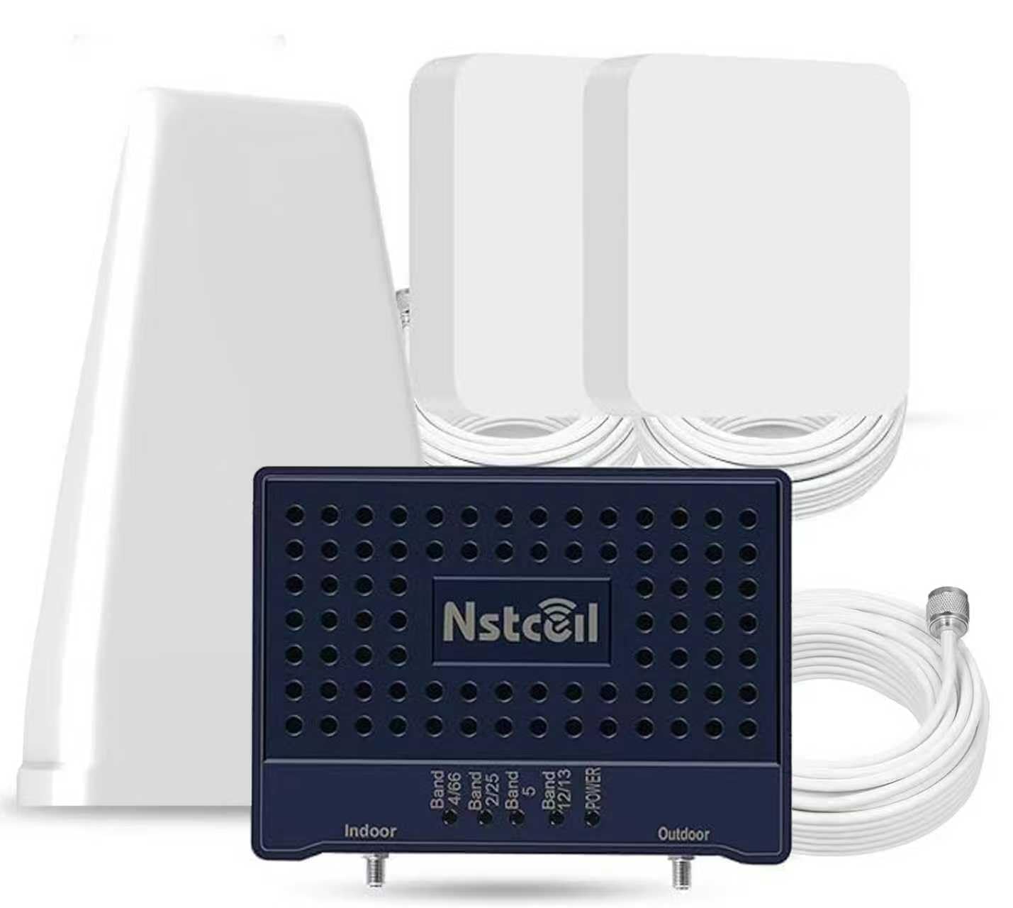 Cell Phone Booster for Home & Multi-Room,Up to 7,000 sq ft,Cell Phone Signal Booster for Band 66/25/2/4/5/12/13/17,Boost 5G 4G Data for All U.S. Carriers FCC Approved Cell Signal Booster