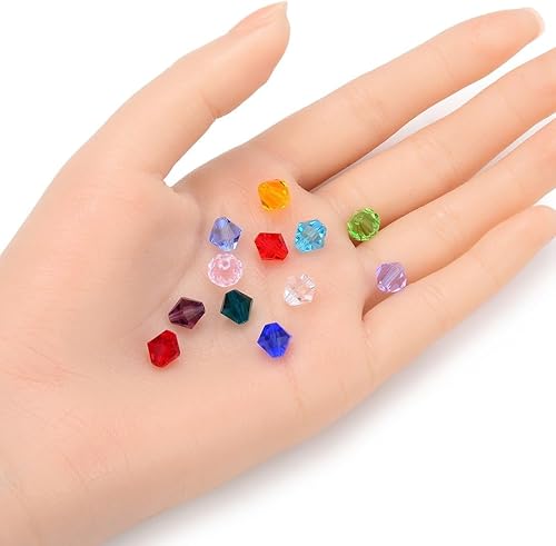 Miniatura 4 de Adabele - Cuentas bicónicas de cristal austriaco similares a cristales de Swarovski o Preciosa- Para aretes, brazaletes, collares, abalorios, joyas,