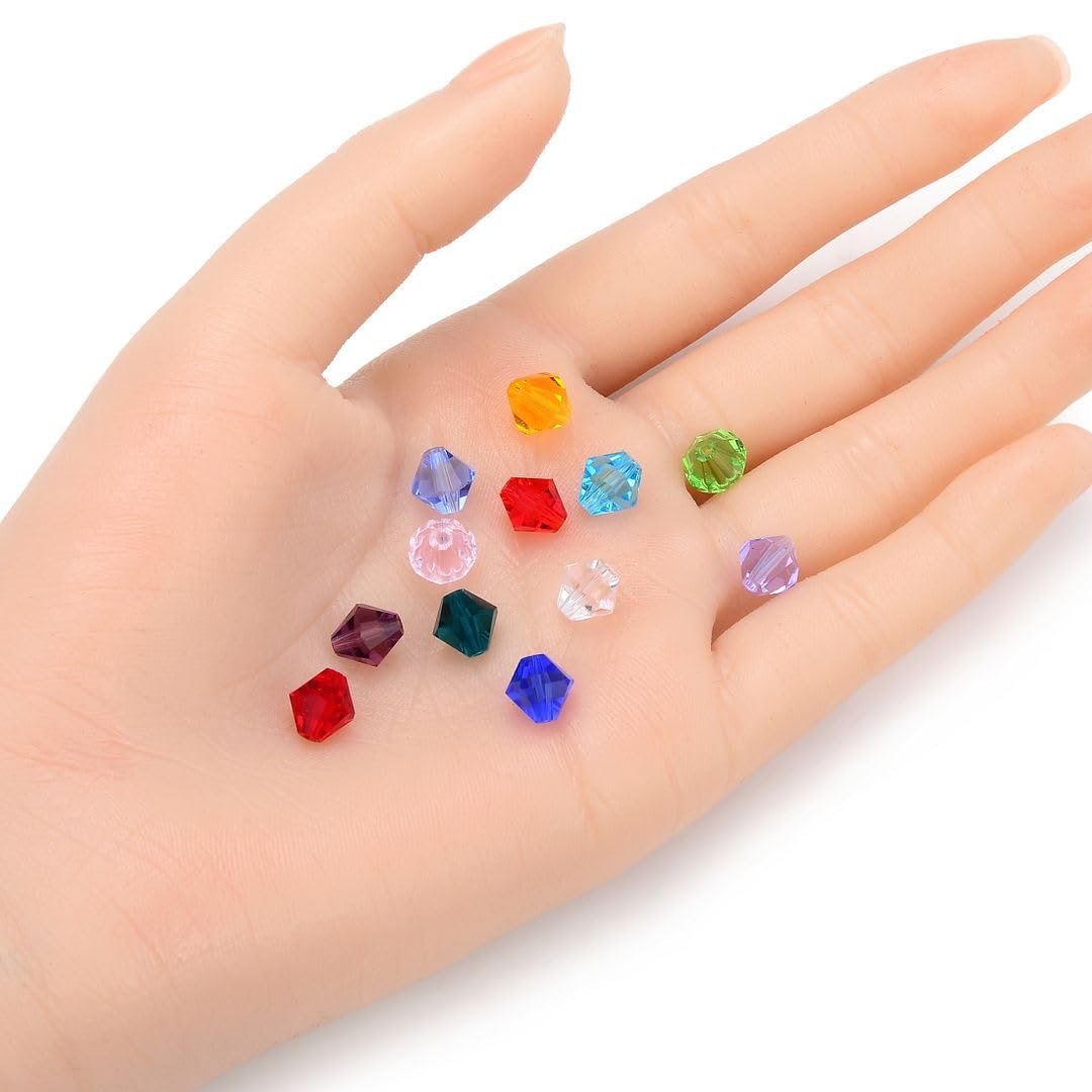 Adabele 5301/5328 SSB823 - Perline bicono sfuse, sfaccettate, sfuse, in cristallo, compatibili con cristalli Swarovski 5301/5328, confezione da 24 pezzi, 8 mm, colore: