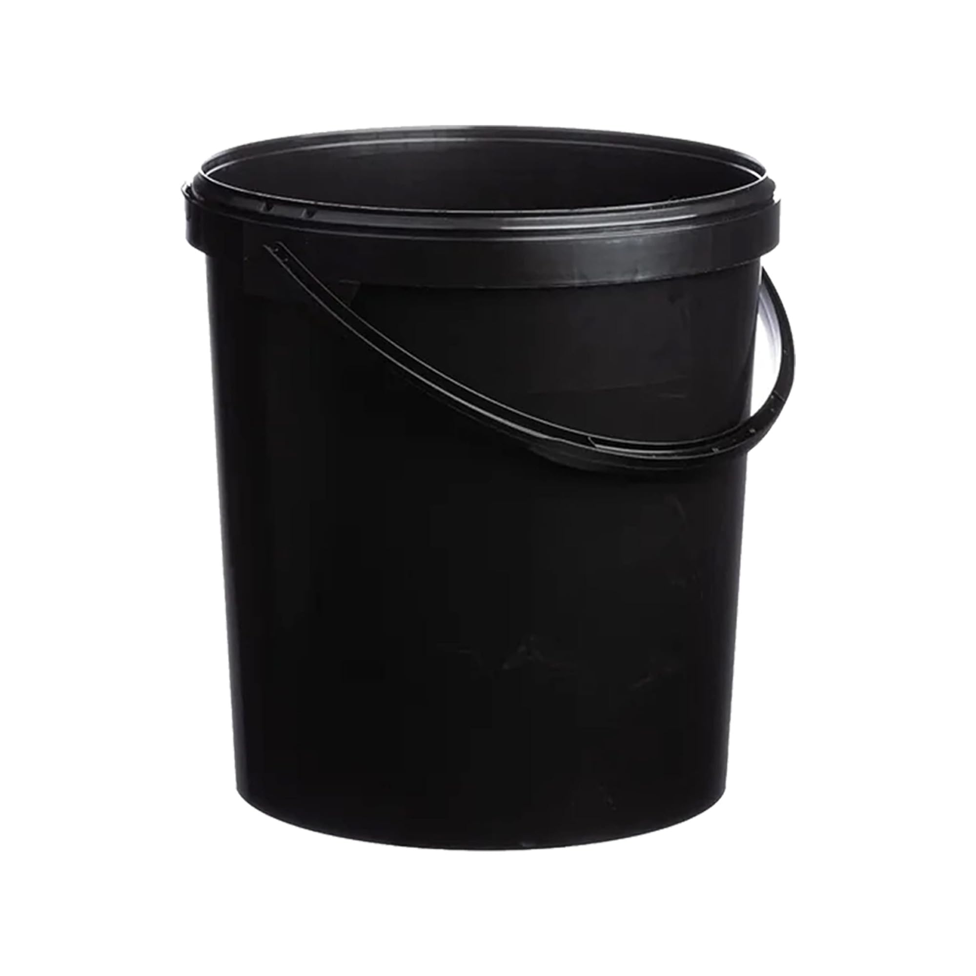 Star Supplies Black Strong Hard Wearing Plastic Buckets With Tamper Evident Lid & Handle 10L (5)
