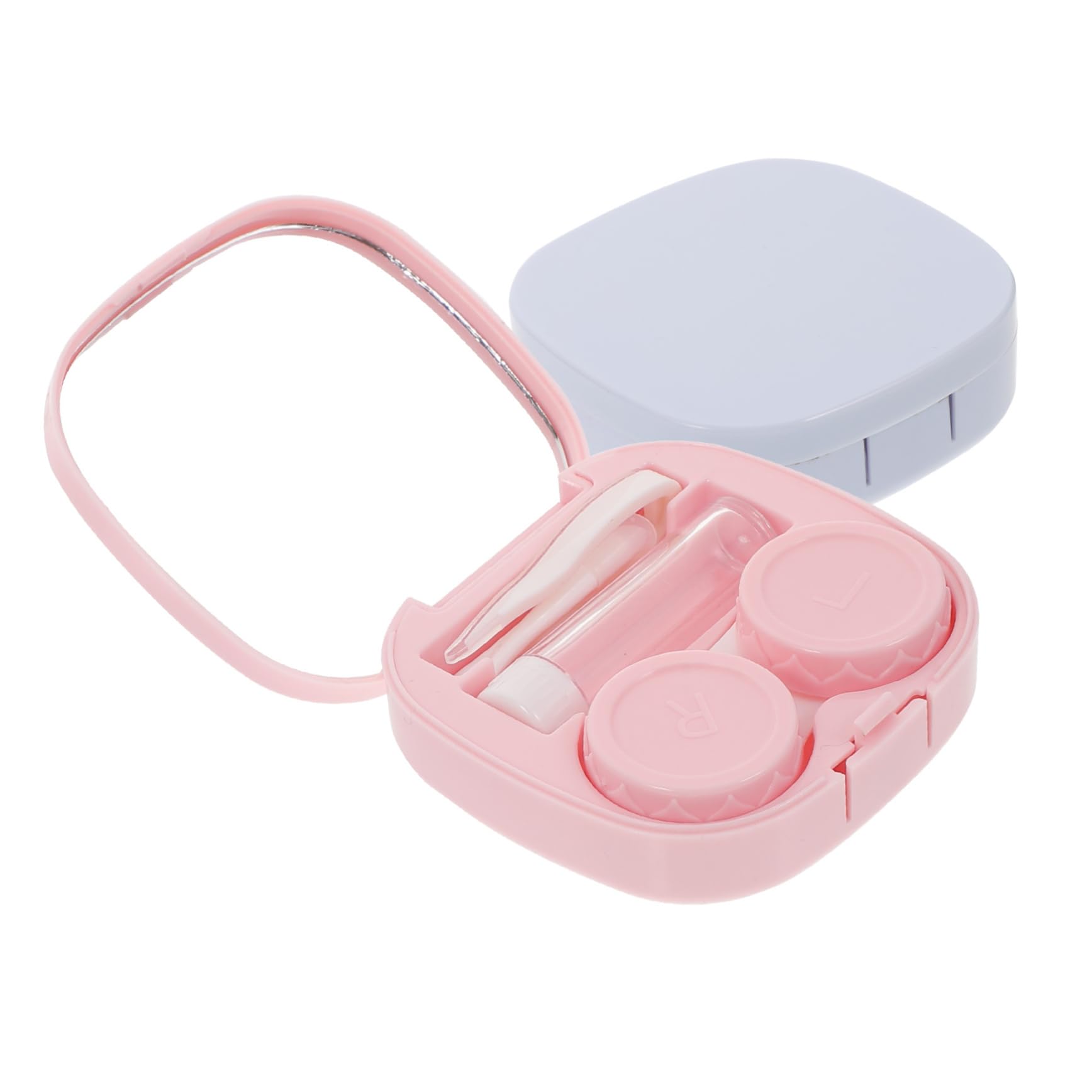 FRCOLOR 10sets Custodie Per Lenti Contatto Compatte e Resistenti Con Strumenti Inclusi Per Uso Esterno Colori e Pratiche e Facili Da Trasportare