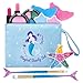 TOYLI Mermaid Makeup Kit for Kids – 13-Pieces Girls Makeup Set, Washable & Kid-Friendly, Includes Eyeshadow, Lip Gloss & Brushes, Play Makeup for Kids Ages 3-12, Ideal Gift for Birthdays & Holidays