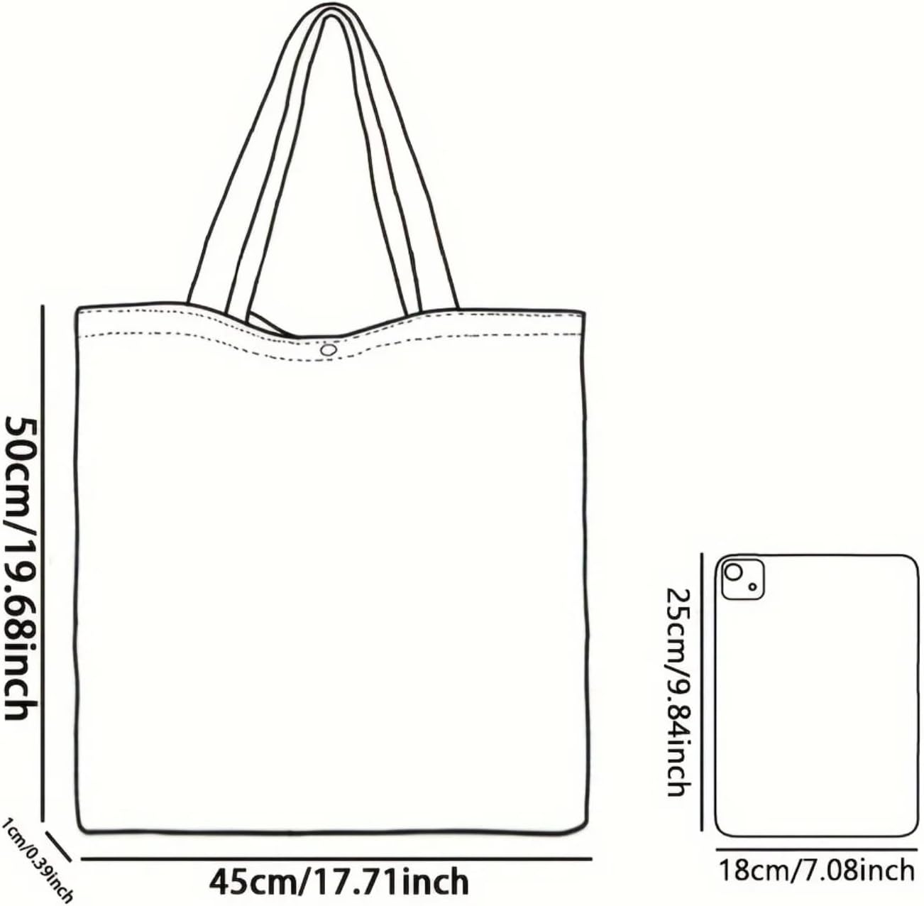 Cat Tote Bag for Women – Reusable Canvas Shopping Bag with Cute Kitten Print – Lightweight & Eco-Friendly Gift for Cat Lovers - Image 7