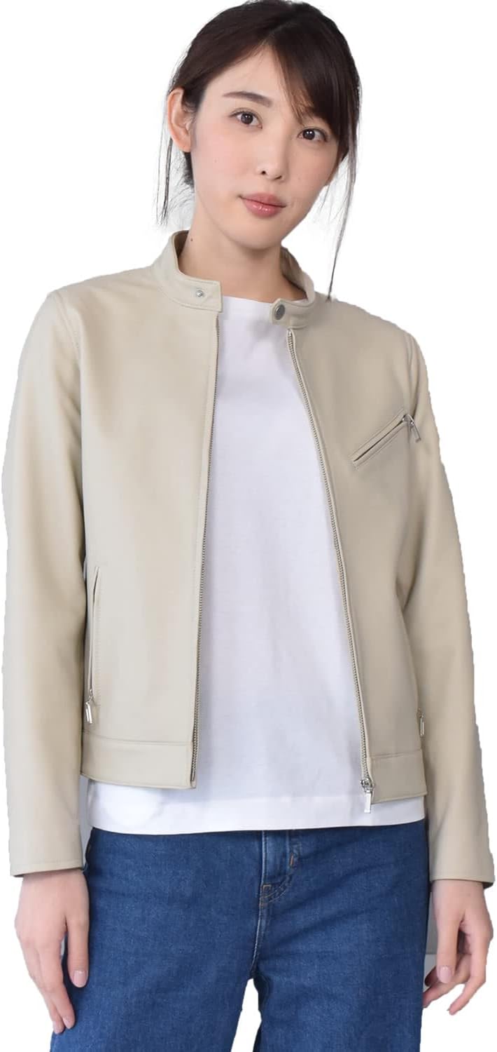 週末セール インディヴィINDIVI ファー付きショート丈ダウンジャケット