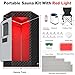 I-THERA-U XL Infrared Sauna Box with True 660 & 850nm Red Light Therapy Lamp, Portable Red Light Sauna for Home, Full Body Steam Tent with 3L 1200w Steamer, 15 Levels Heat, Chair, Remote