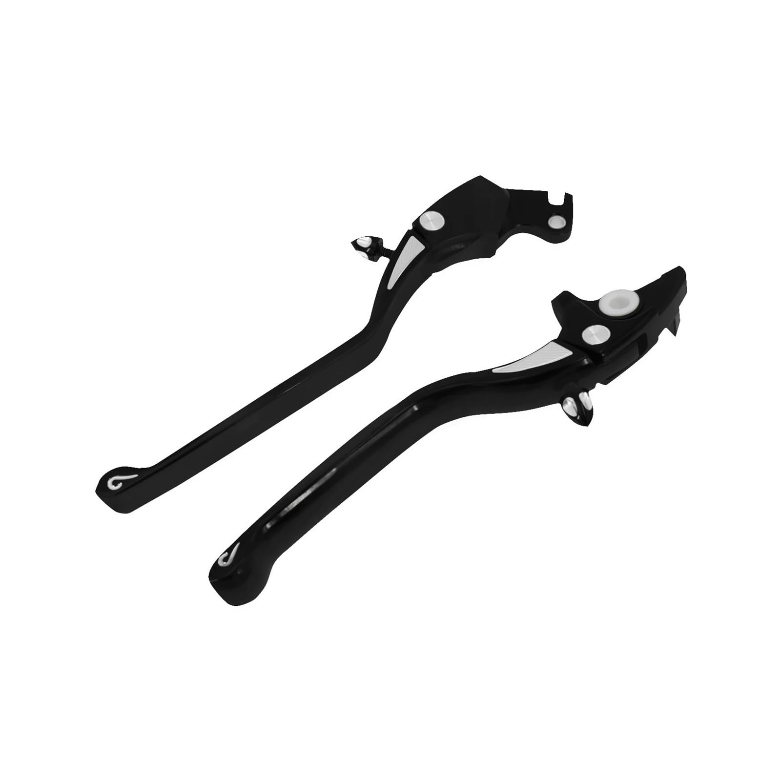 Palanca de freno y embrague aluminio CNC negro para Harley-Davidson