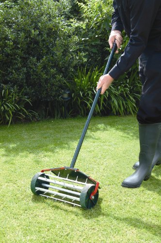 Bosmere W301 Rolling Lawn Aerator, Steel