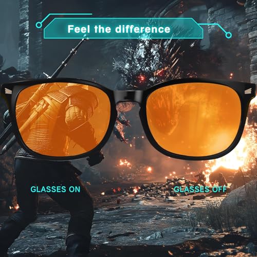 Image of ️ Blue Light Blocking Computer Glasses for Men & Women | Specs for Men Stylish, Chashmaa, Spectacles Frames, Gaming Glasses, Anti Glare, UV Protection Sunglasses, TR90 Eyeglasses