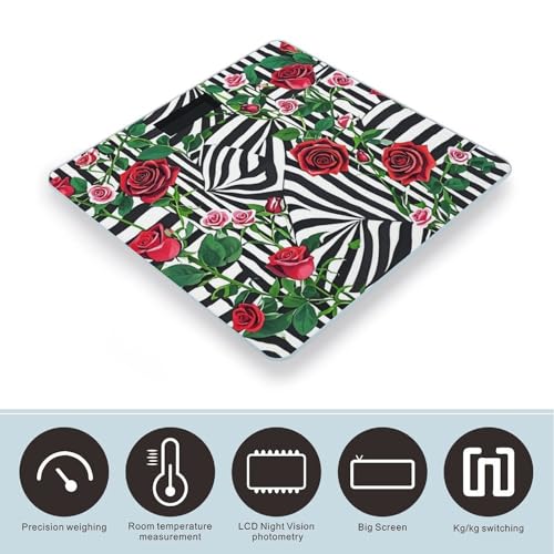 Báscula digital con diseño multicolor y vidrio templado miniatura 3