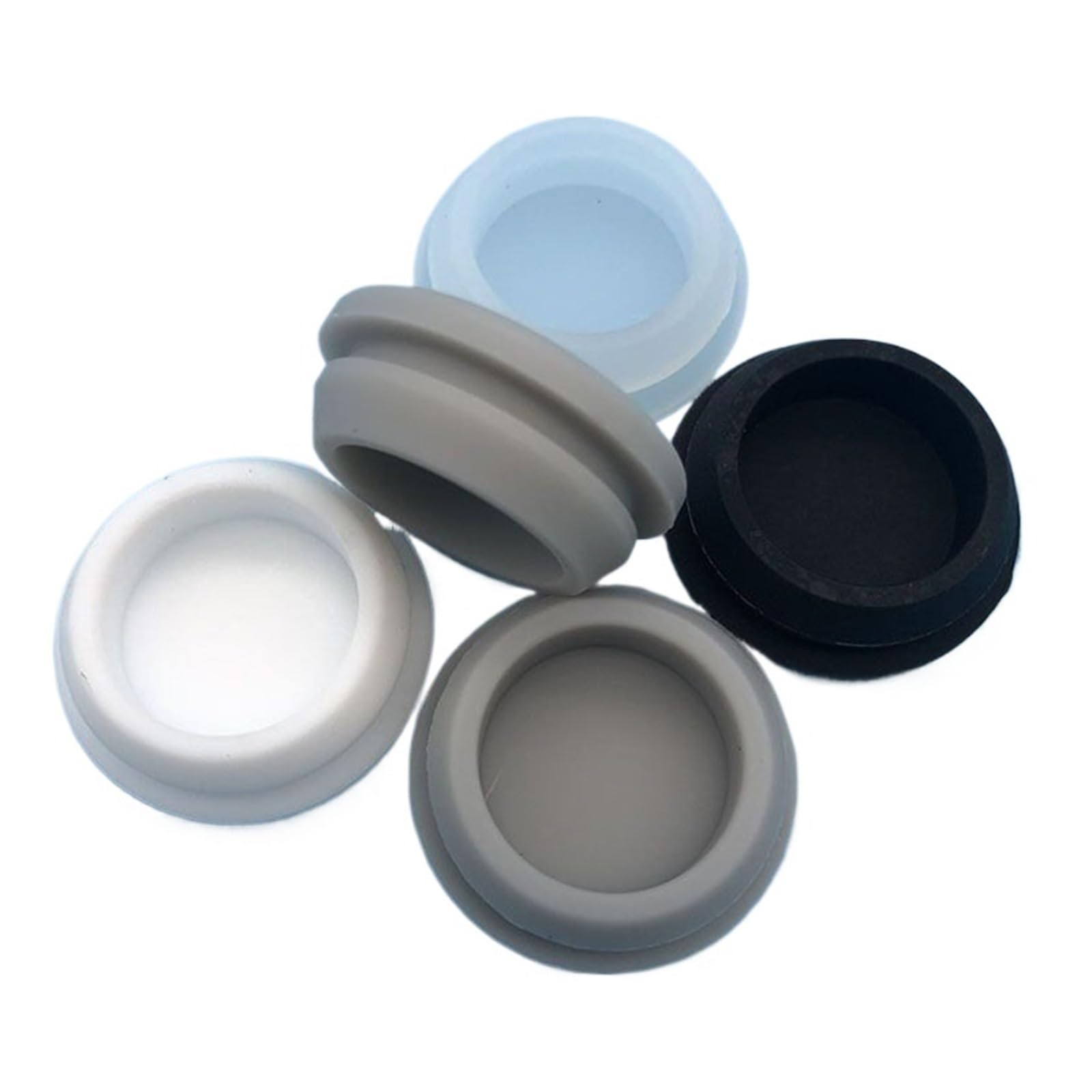 10 sztuk 21 22 23 24 25 26mm wtyczka silikonowa gwint zewnętrzny w kształcie litery T gumowa uszczelka pokrywy końcowej(Gris,16mm)