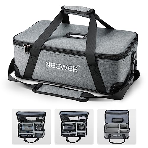 Neewer Sac de Transport avec Rembourrage en Mousse Amovible pour Studio Light Vision 4 ML300 CB60 CB60B RGB CB60 MS60B MS60C MS150B, Sac de Transport en Tissu Oxford Durable avec bandoulière et