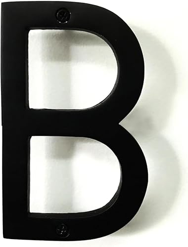 Miniatura 34 de NACH Números de Casa Flotantes, Números de Casa de Aluminio Negro de 8 Pulgadas para Exteriores - Número 3, Números de Puerta con Herrajes de Montaje