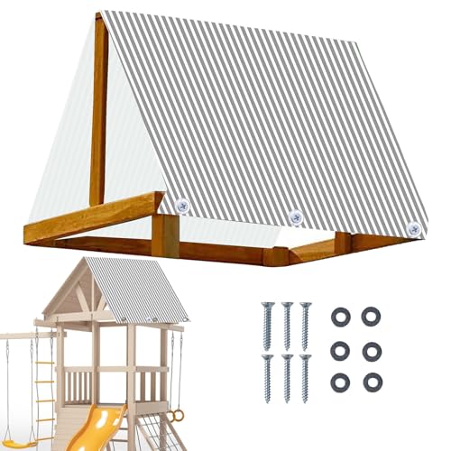 Playground Replacement Canopy - Waterproof Oxford Cloth Playset Canopy | Playground Swingset Shade | Playground Equipment Parts, Pergola Accessories, Outdoor Gazebo for Children Kids Outdoors
