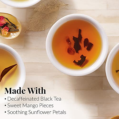 The Republic Of Tea Decaf Mango Ceylon Black Full-Leaf Loose Tea 3.5 Ounce Tin | Steeps 50 Cups #TOP2