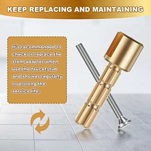 Dreyoo Stem Adapter, Replacement For 970-0770 Plumbing Equipment Compatible With Pfister Securepfit Trims, Shower Handle Stem Extension Tub And Faucet Accessories Valve Extender Trim Repair (1 Pack) #TOP6