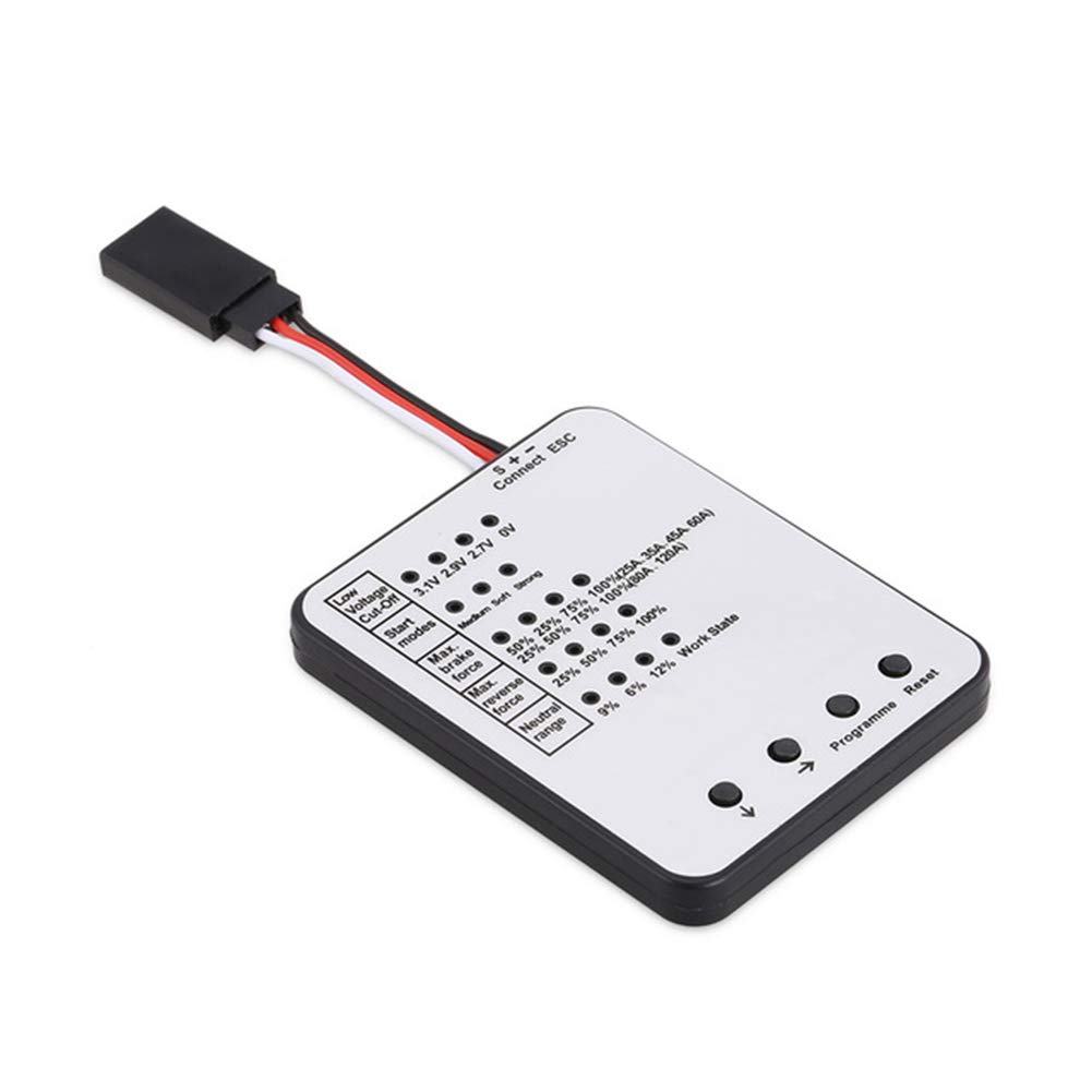 RC Program Card Electronic Speed Controller Programmer for RC Car ESC Brushless Electronic Speed Controller 25A-120A ESC