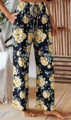 Image of X-Image Women Comfy Casual Pajama Pants with Pockets & Drawstring