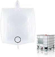 Vista 1 de IBC - Funda de mano, bolsa de almacenamiento de agua IBC para 275 galones, bolsas protectoras transparentes de 20C de grosor, accesorios