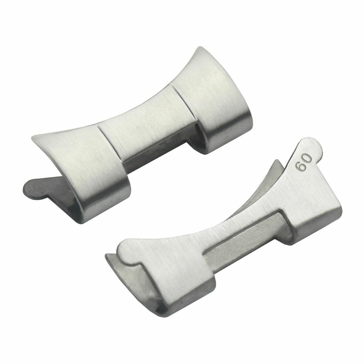 Ewatchparts 2 Pcs 60 End Piece Link Compatible With Rolex Oyster 19mm Watch Band Stainless Steel