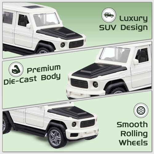 Image of Amazon Brand - Metal Die Cast 1:37 G Wag | White | Collectible & Durable