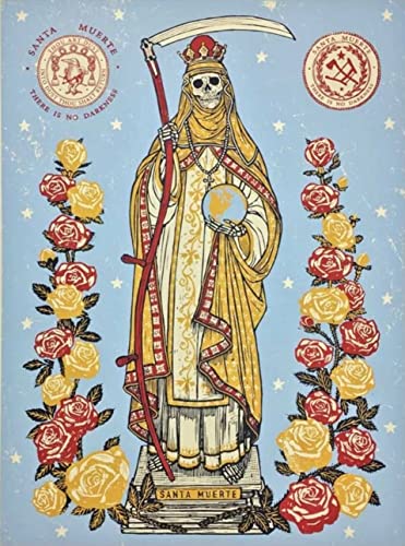 Holy Death 7 Day Yellow Candle -Veladoras Para La Santa Muerte, Santa Muerte Veladora-Santisima Muerte-7 Day Candle- Devotional Candle- Yellow Candle- Good Luck And Financial Prosperity #TOP6